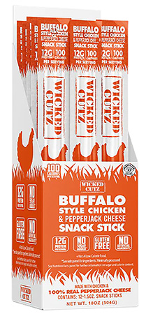 WICKED CUTZ WCCS12BC  BUFF CHICK/CHEESE STICKS  12