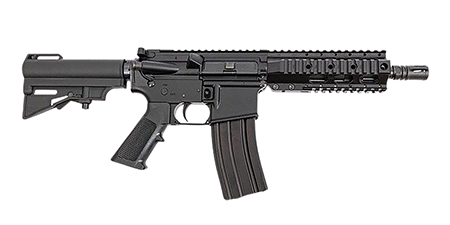 DPMS DP-15 KITTY KAT 300BLK PISTOL 7.5" BBL, 6.5" QUAD RAIL, CAR BRACE, 1-30RD MAGAZINE