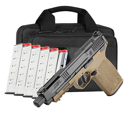 S&W M&P 5.7 OR TB 22RD FDE/BLK BNDL