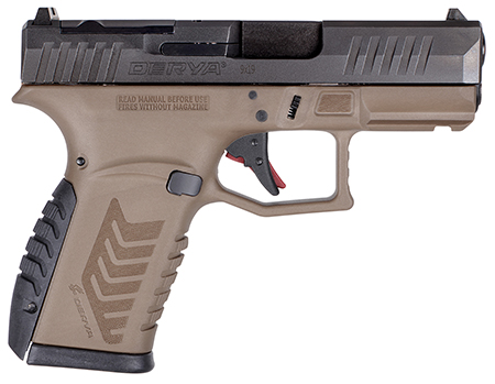 DERYA DY9Z 9MM 3.5 BARRETT BROWN/BLK 15RD