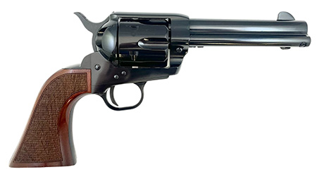 TAYLOR TC9 1873 SA BLUED 4.75" 9MM ARMY CHECKERED GRIP