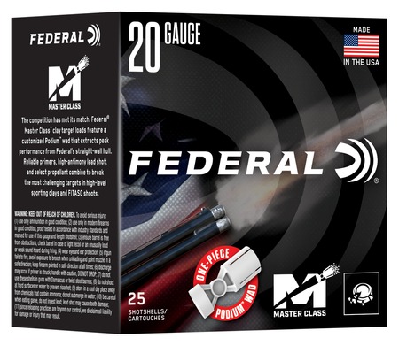 20GA 2 3/4 IN 7/8OZ 1250 FPS 2 3/4 DRAM 8 MASTER CLASS 25 ROUNDS