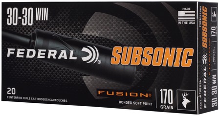 SUBSONIC 30-30 WINCHESTER FUSION SOFT POINT RIFLE AMMO