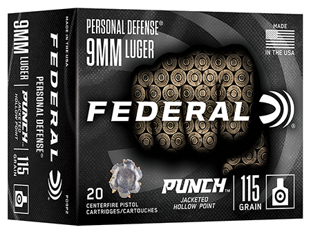 FDR 9MM 115GR PUNCH JHP 20RD