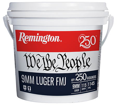 9MM LUGER 115GR FMJ WE THE PEOPLE 250 ROUND BUCKET