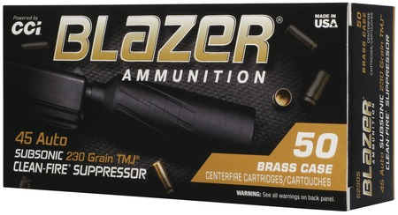 CCI BLAZER BRASS 45ACP SUP 230GR TMJ