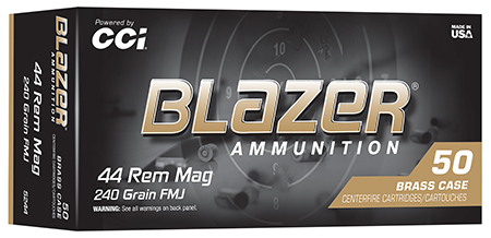 CCI BLAZER BRASS 44MAG 240GR FMJ 50