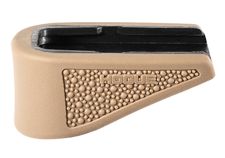 Glock 43 9mm OverMolded Rubber Grip Ext Base Pad for 6 Rd Mag FDE