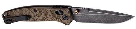 HOGUE MYSTO 3.4" BLK STONEWASH / BRONW POINT EARTH Mysto 3.4" ABLE Lock Folder - Clip Point Blade Black Stonewash Finish Richlite Frame - Browns Point - Earth