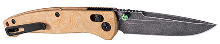 HOGUE MYSTO 3.4" BLK STONEWASH / MAPLE VALLEY WOOD Mysto 3.4" ABLE Lock Folder - Clip Point Blade Black Stonewash Finish Richlite Frame - Maple Valley - Wood