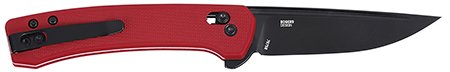 CRKT Q COMPACT 3.05" PLAIN EDGE RED