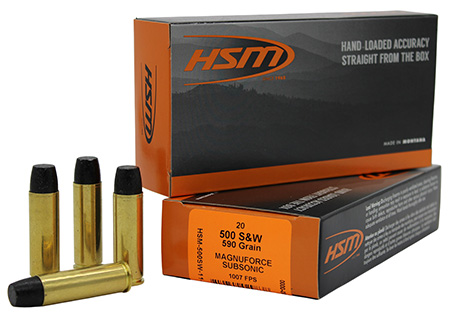 HSM SUBSONIC 500SW HITEK 590GR HCFN 20/20