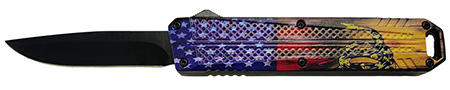 XCALIBER 728881687607  OTF MED   DONT TREAD ON ME