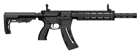 RA22 RIFLE QUAD 22LR BLK 16.5"