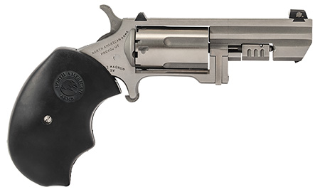 Mini-Rev Recluse 22 Mag 2" WDot SS/Blk 5-rd