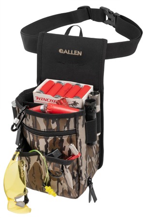 ALLEN Triumph Double Compartment Range Shell Bag Mossy Oak Bottomland