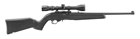 RUGER 10/22 SCOPED VIRIDIAN EON 3-9X40 22LR RIFLE 18.5" BLACK POLYMER, MLOK SLOTS 1-10RD MAG