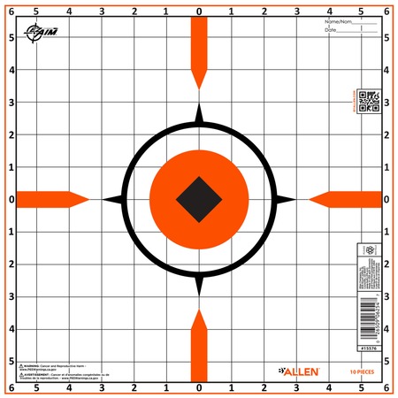 ALLEN 15576  RIGID SIGHT-IN TARGET 10PK
