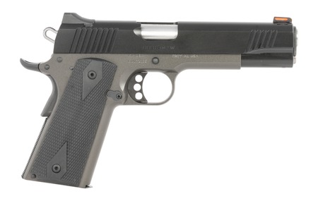 1911 Custom LW 45ACP Shadow Ghost Bundle 5" KimPro Gray frame; KimPro Black slide; Red Fiber Optic Front Sight; White Dot Rear Fixed Sight; Manual Thumb Safety 3- 7 round mags, holster, mag carrier, and the range bag