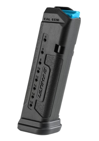 FAB 9x19mm 18 Round Polymer Magazine For Glock G17 Handguns - Black