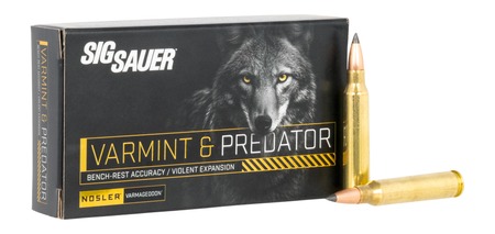 SIG AMMO 223REM 55GR VARMINT & PREDATOR 20RD