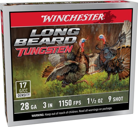 WINCHESTER LONG BEARD TUNGSTEN 28 GA 3'' #9 TS17 1-1/2 OZ 5/RDS