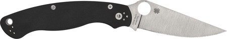 SPYDERCO MILITARY 2 4" BLK/SLV LEFT