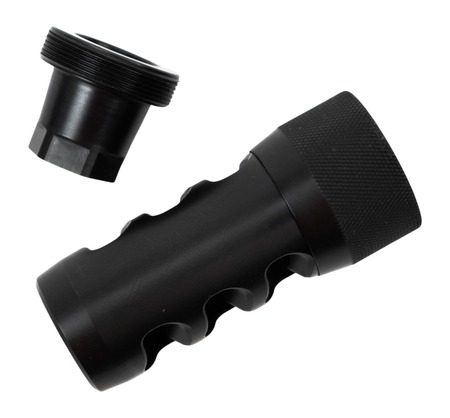 Area419 Hellfire Self Timing Muzzle Brake 338 Black Nitride 5/8-24