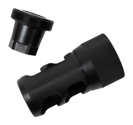 Area419 Hellfire 2P-Self Timing Muzzle Brake w/ Adapter 6.5mm/30cal 1/2-28