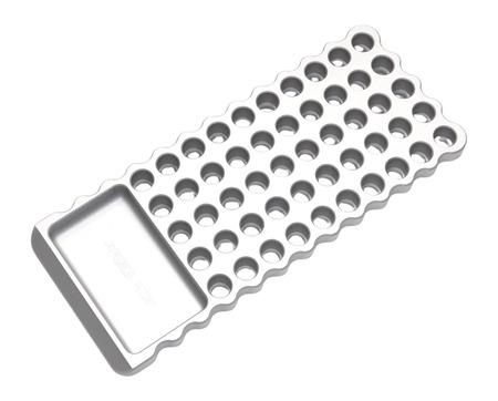 Area419 Billet Loading Block Clear Anodized with Area 419 in the tray 308