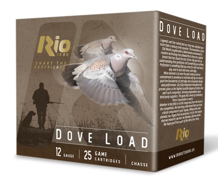 Rio Dove Load 12Ga 2.75in 1oz #8 25 Rds