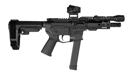 Shark Coast Midnight 9mm Pistol Bundle 5'' barrel 33-Rnd Glock Mag