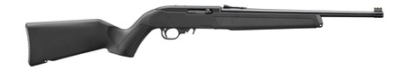 RUGER 10/22 22LR RIFLE 16.12" BLUED/BLACK SYNTHETIC STOCK FIBER FRONT SIGHT 1-10RD