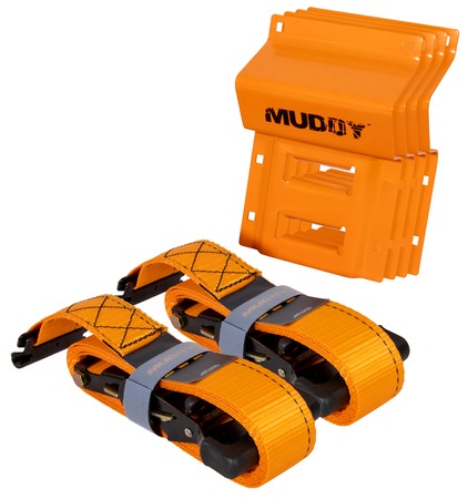 UTV WHEEL CHOCK TIE DOWN KIT ORANGE 2 PACK
