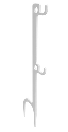 B/C STEEL TARGET HANGER WHITE 2 HOOK