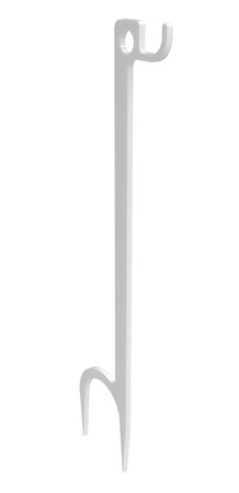B/C STEEL TARGET HANGER WHITE 1 HOOK