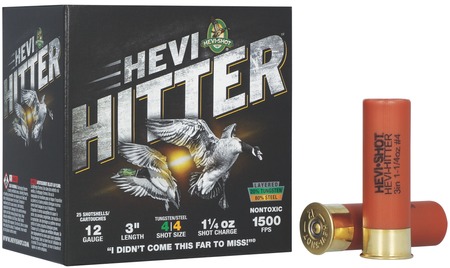 HEVI-HITTER 12GA 3" 1.25OZ #4 TG/STL
