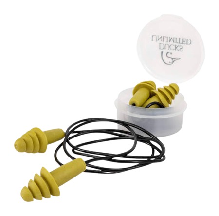 Ducks Unlimited Reusable Earplugs - Green - Pack of 2 Pair with Case