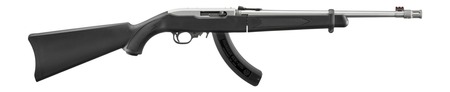 RUGER 10/22 TAKEDOWN 22LR RIFLE 18.5" STAINLESS T.B.,BLACK SYNTHETIC 1-25RD MAG