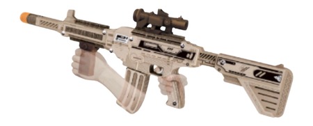 CAMP CBG-PZ-10    AR/15 3D SHOOTS NERF DARTS