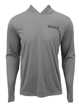 GLK AP96415 HOODED PERFORMANCE SHIRT S   GREY