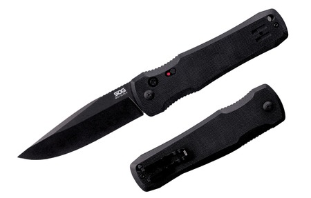 SOG SPEC ELITE II 4" DROP POINT PLAIN BLACK SPEC ELITE II, 4" DROP POINT BLADE, BOX