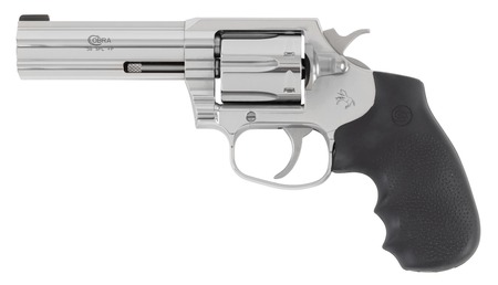 Cobra .38 Spl+P 4" Stainless/Blk Hogue 6rd