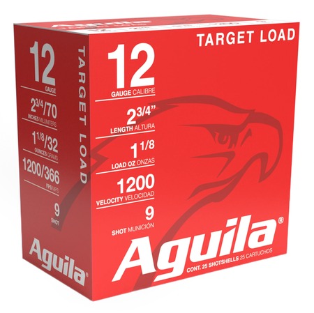 Aguila 12ga 2-3/4 1-1/8oz Heavy 1200fps #9 25/RD