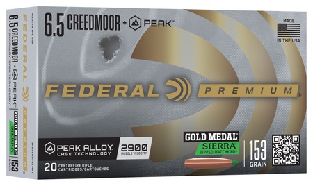 FED GOLD MDL PEAK 6.5CM 153GR 20/200