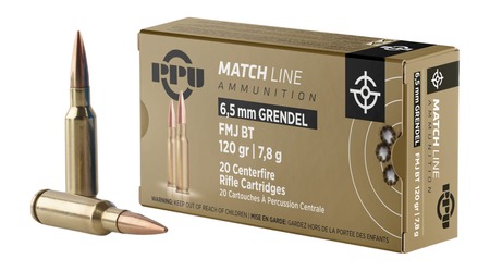 PPU MATCH 6.5GRN FMJBT 120GR 20/1000