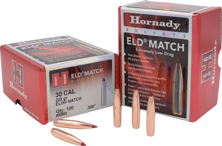 30 CAL .308 225 GR ELD MATCH 100 rounds