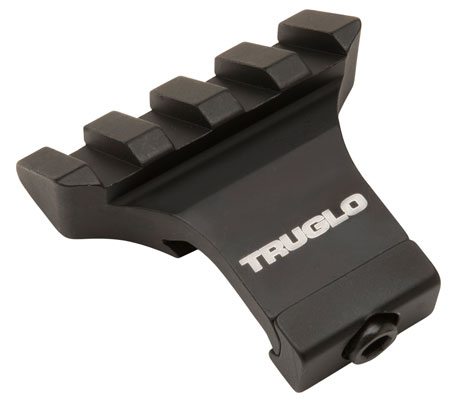 TRUGLO PICATINNY RISER MNT 45DEG BLK