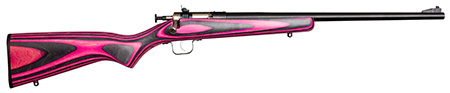 KSA CRICKETT PINK/BLK LAMINATED 22LR 16.1 SS