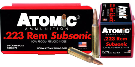 ATOMIC SUBSONIC 223 REM 77GR